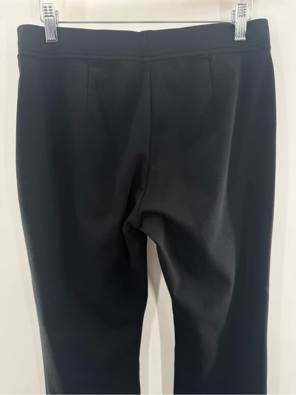 Eileen Fisher Wide Straight Leg Minimalist Pants Rayon Blend Thick Knit Size XS